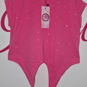 FUCHSIA T-SHIRT WITH STRASS