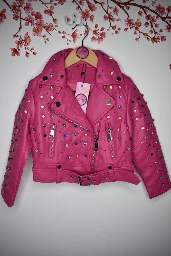 FUCHSIA ECO LEATHER JACKET