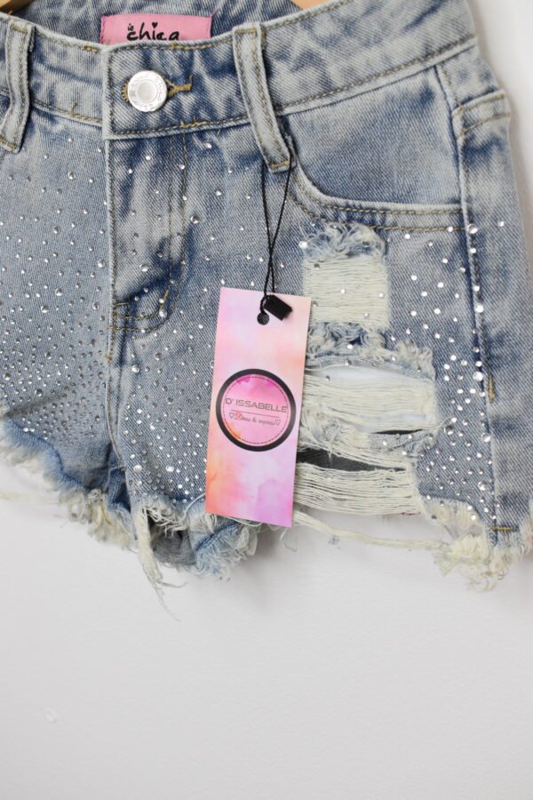 SHORT JEANS WITH STRASS - Image 2