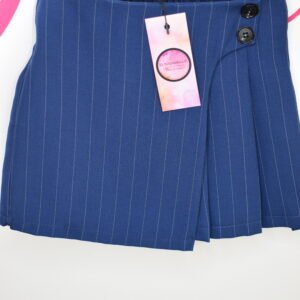 BLUE PLEASED SHORTS (SKIRT)