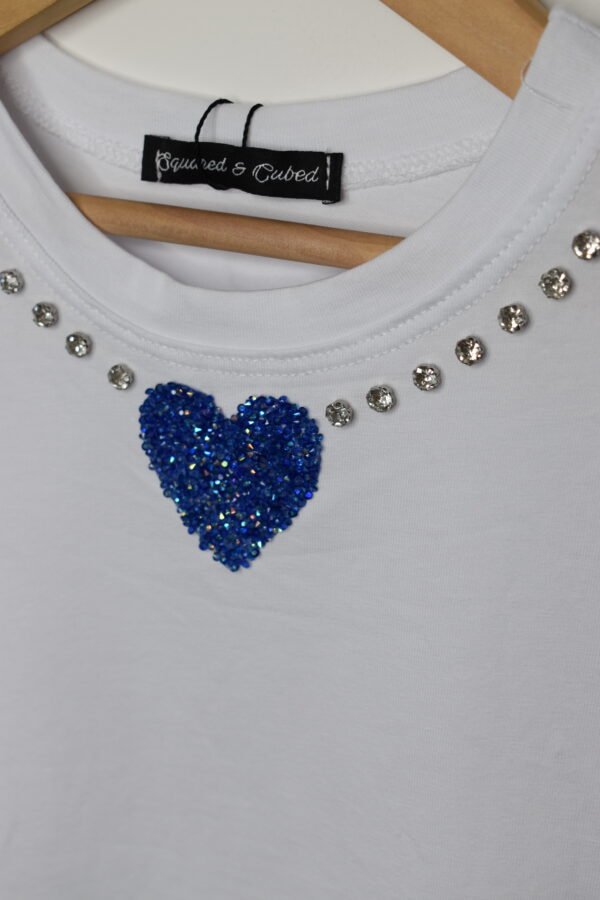 BLUE HEART TOP T-SHIRT - Image 2