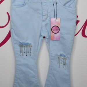 FLARED BLUE TROUSERS