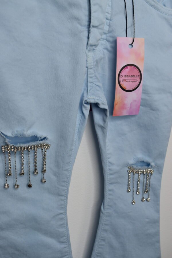 FLARED BLUE TROUSERS - Image 2