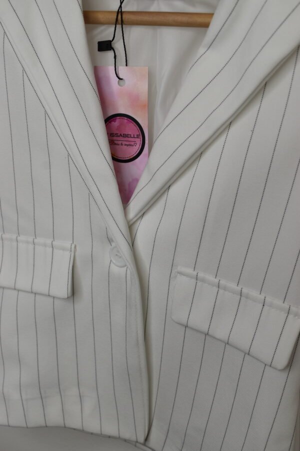 WHITE BLAZER WITH STRIPES - Image 2