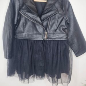BLACK JACKET/ DRESS ECO LEATHER
