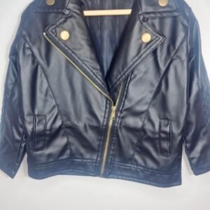 BLACK ECO LEATHER JACKET