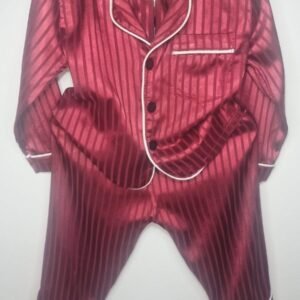 KIDS BURGUNDY PYJAMAS