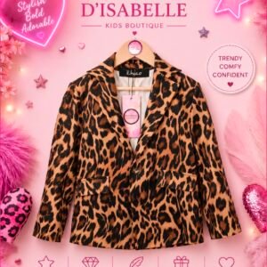 GIRL LEOPARD BLAZER