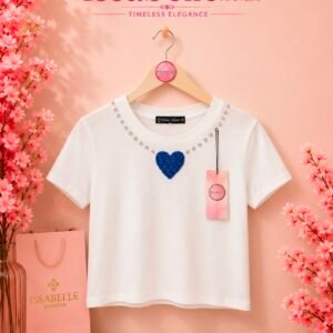 BLUE HEART TOP T-SHIRT