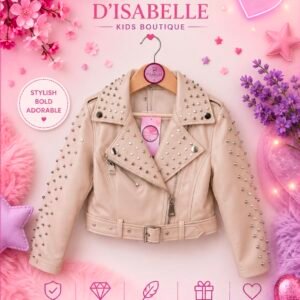 BEIGE ECO LEATHER JACKET