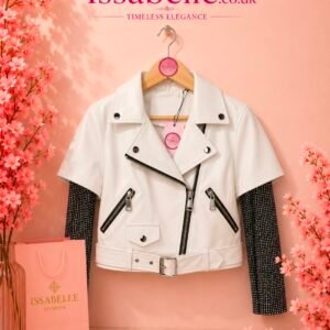WHITE JACKET WITH RHINESTONES