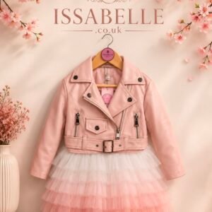 PINK ECO LEATHER JACKET