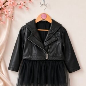 BLACK JACKET/ DRESS ECO LEATHER