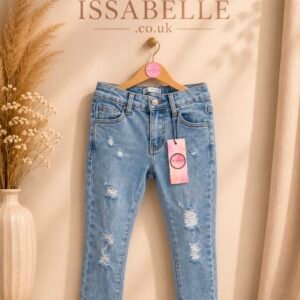 RIPPED JEANS LIGHT BLUE