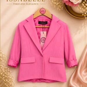 FUCHSIA BLAZER WITH STRIPES