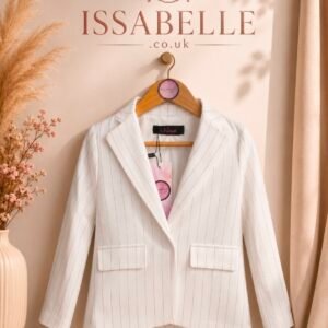 WHITE BLAZER WITH STRIPES