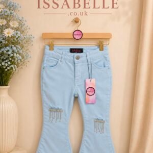 FLARED BLUE TROUSERS