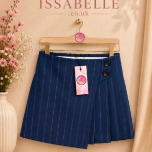 BLUE PLEATED SKORT