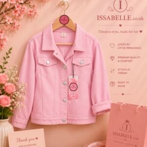 Girl PINK DENIM COAT