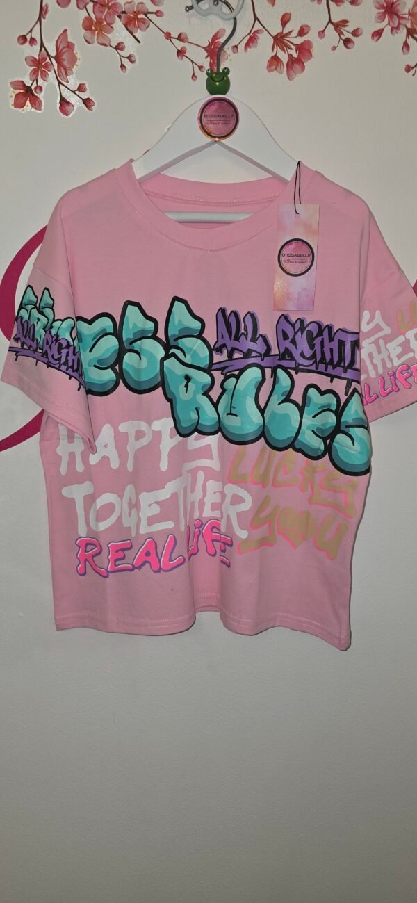 PINK T-SHIRT GRAFFITI - Image 2