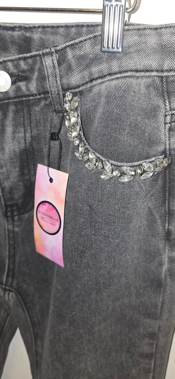 Girl black jeans with heart - Image 3