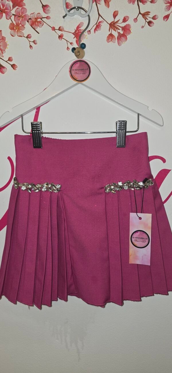 Girl fuchsia Skirt - Image 4