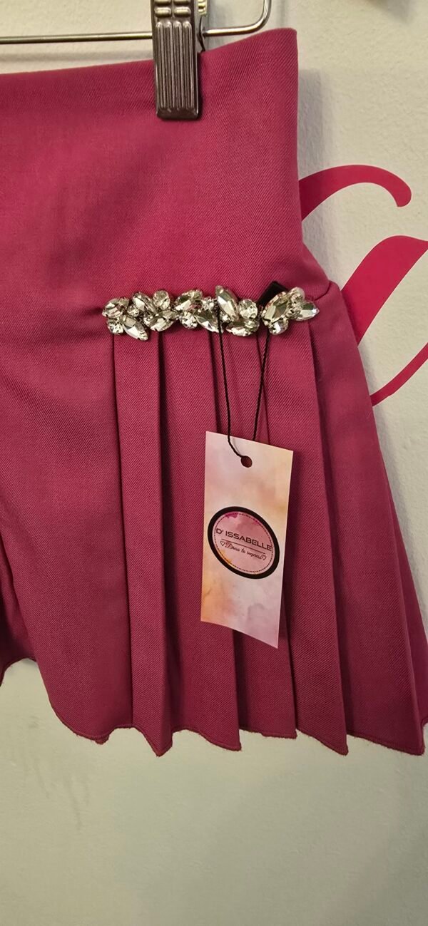 Girl fuchsia Skirt - Image 2