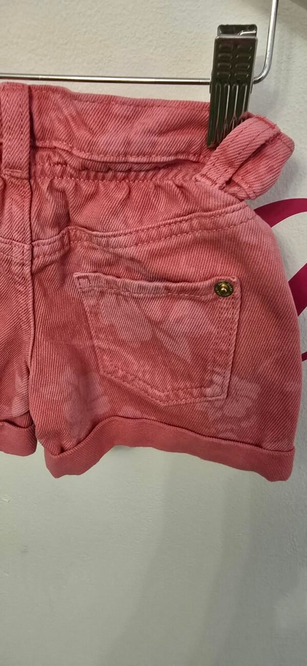 GIRL FLORAL FUCHSIA SHORTS JEANS - Image 2