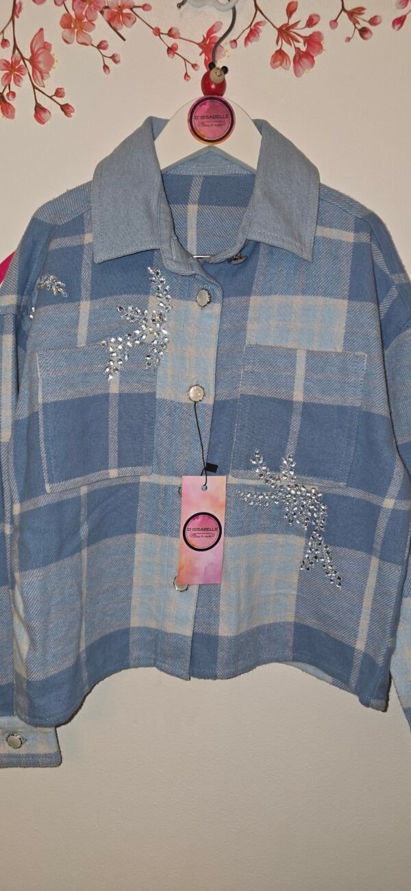 Girl top plaid shirt - Image 4