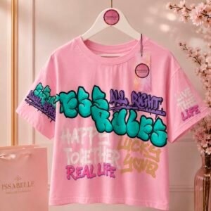 PINK T-SHIRT GRAFFITI