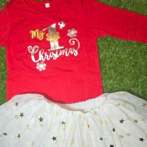 GIRL 1st CHRISTMAS OUTFIT 3 pcs