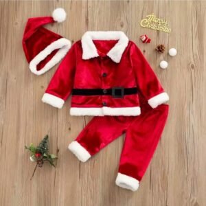 CHRISTMAS OUTFIT 3PCS BLACK BELT
