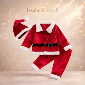 CHRISTMAS OUTFIT 3PCS BLACK BELT