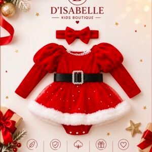 GIRL CHRISTMAS OUTFIT 2 PCS BODY/ DRESS