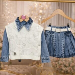 GIRL DENIM OUTFIT 4 PCS