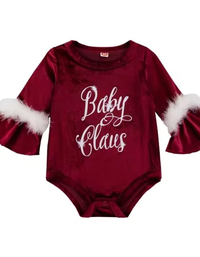 CHRISTMAS VELVET BODY BABY CLAUS