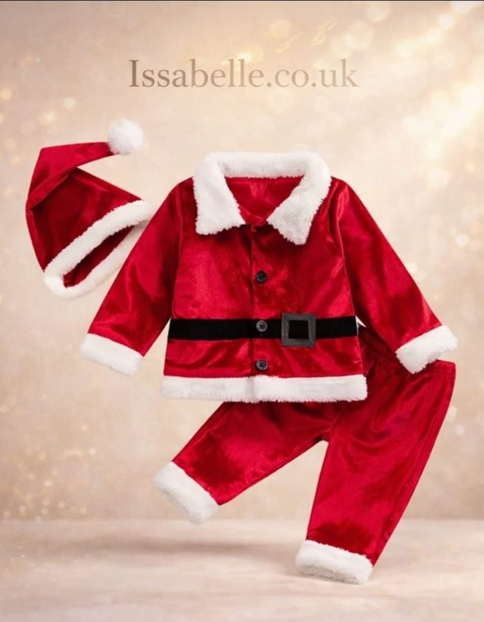 CHRISTMAS OUTFIT 3PCS BLACK BELT